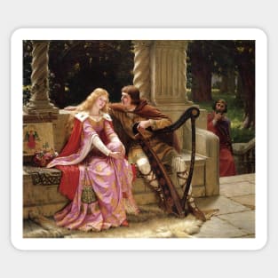 Tristan and Isolde, Edmund Blair Leighton 1902 Sticker